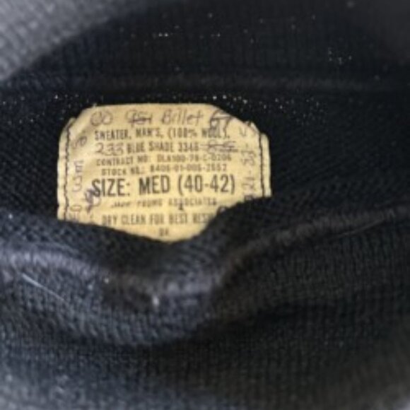 Wool vintage sailors' sweater - Picture 3 of 3